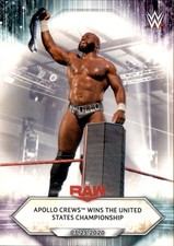 2021 Topps WWE - Raw Apollo Crews Wins US Championship #78