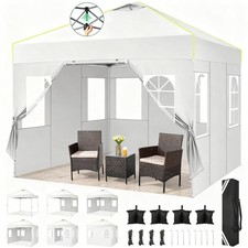 Faltpavillon 3x3 Pop up Pavillon Wasserdicht Klappbar Partyzelt inkl.Tragtasche