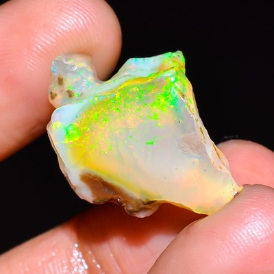AAA Natural Ethiopian Opal Rough Specimen Glitter Welo Fire Opal Approx 20 Ct.