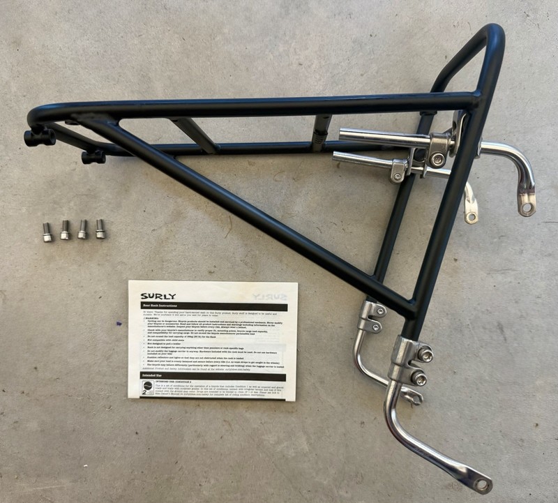 Surly 8-Pack Bike Rack - Front Rack - Chromoly Steel - Color: Black - Used