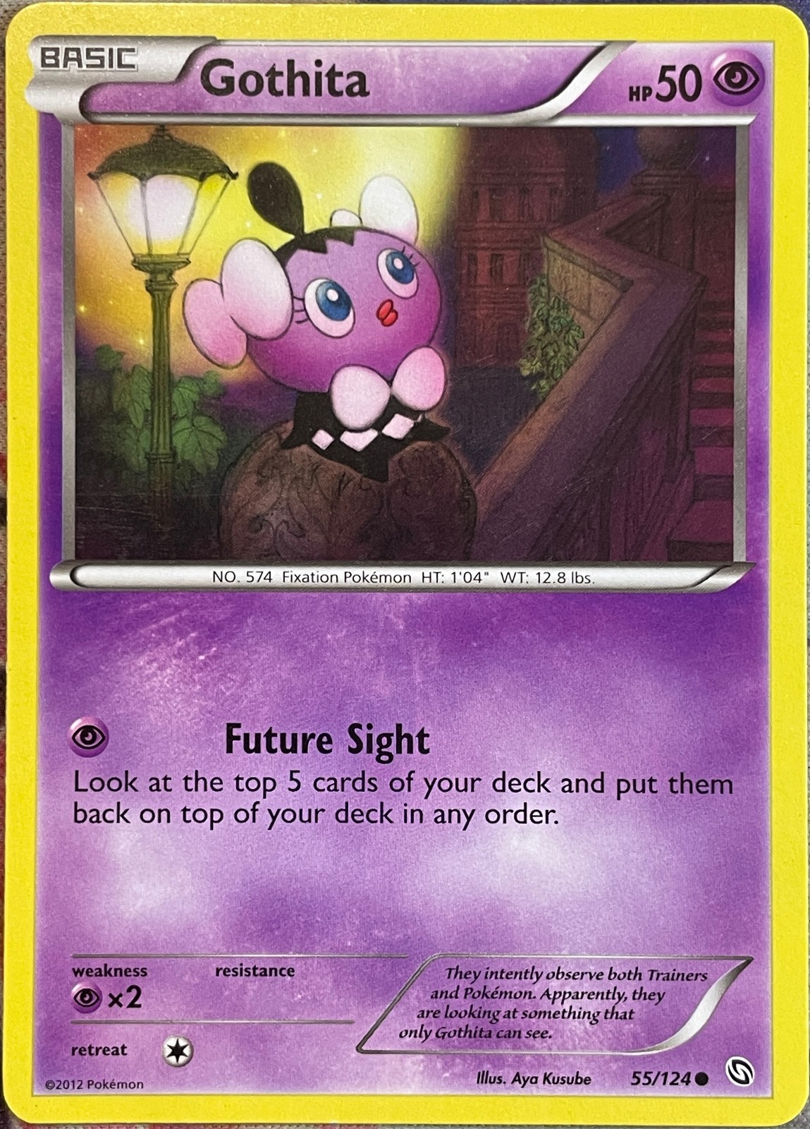 Gothita - 55/124 - Dragons Exalted Pokemon 2012
