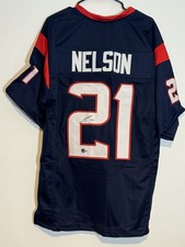Steven Nelson Houston Texans Autographed Football Jersey Beckett