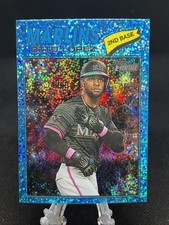 2026 Topps Heritage Chrome Light Blue Sparkle Otto Lopez #345 Miami Marlins