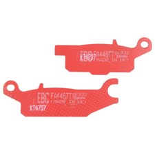 Bremsbel&auml;ge hinten f&uuml;r Yamaha Grizzly ATV Quad Redstuff Carbon TT EBC FA446TT