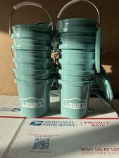 Qty 10 Lowes Mini Buckets 0.42 Q BPA Free With Lids ( New 2026 Spring Color )