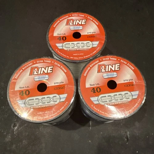 P-Line CXX-XTRA STRONG 370 Yards Lot Of 3 Spools Of 40lb