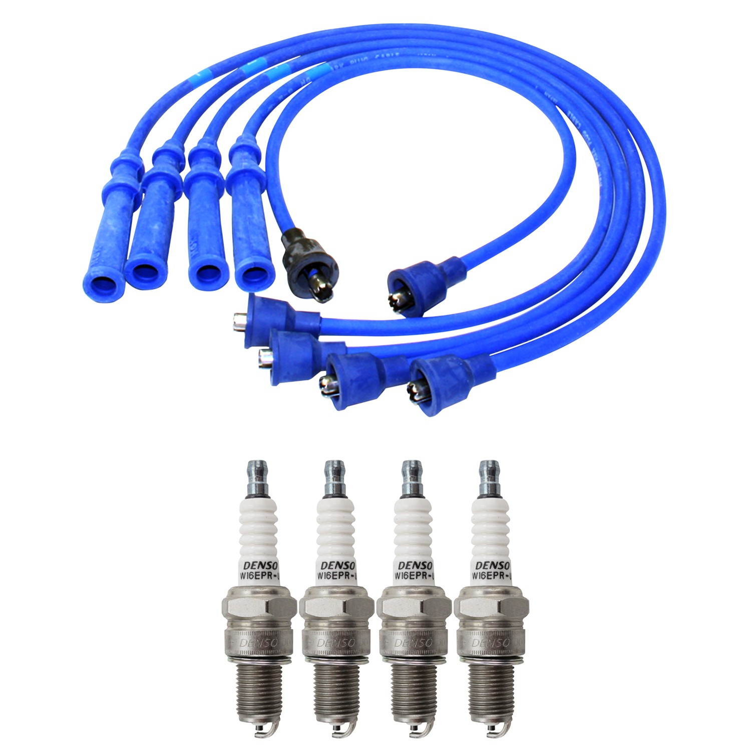 NGK Wire Set  Denso 4 Standard Spark Plugs Kit for Sidekick Tracker L4 NA 89-91