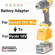 For Ryobi 18V Li-ion Battery Adapter Converter to for Dewalt 20V Li-ion Tools