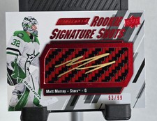 2023-24 Upper Deck Engrained Signature Red Stick - Matt Murray RC AUTO /99 Stars