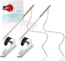 2 Pack Toilet Handle Replacement Kit, Universal Front Mount Toilet Flush Lever R