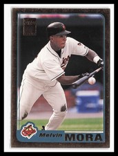 2001 Topps Gold #227 Melvin Mora #/2001 Baltimore Orioles SP RC