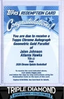 2025-26 Topps Chrome Jalen Johnson Autograph Auto Gold Geometric #/50 K888