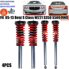 For Benz S Class W221 S350 S500 RWD Air to Coil Spring Complete Shock Struts Kit