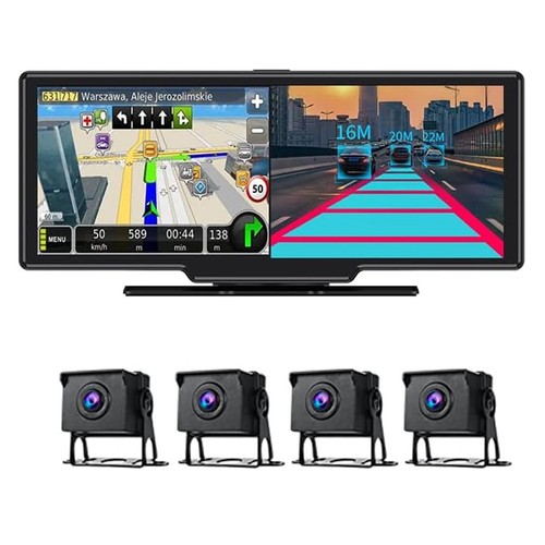 4 Channel Truck Dash Cam 360 Degree View Camera APP Remote View 24h Parking Mode - Picture 6 of 12