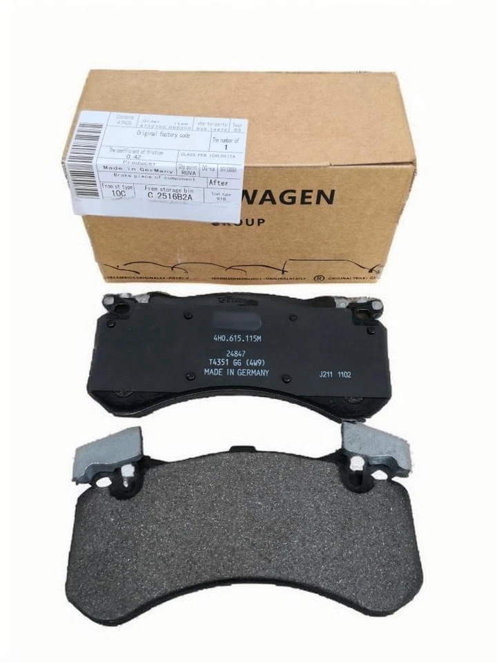 NUEVA Pastilla de freno delantera y trasera con sensor OEM para Audi S6 S7 A8 S8 4.0T 2012-2018 Foto 4 de 4