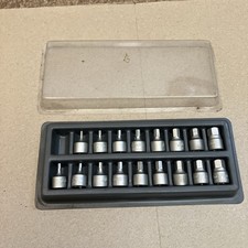 Blue-point Tools 18pc 14 Dr Stubby Tamper Proof Hex Dirve Set Metric Inch