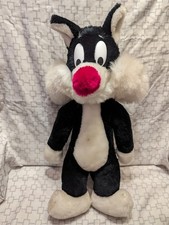 Vintage Looney Tunes 16" Sylvester Plush 1971 Free Shipping Mighty Star Warner