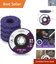 5PCS Strip Discs for Angle Grinders - 115mm Abrasive Surface Polish Tool