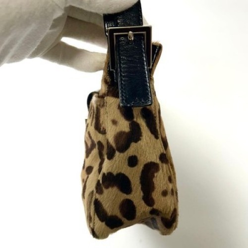 Fendi Mamma Baguette Leopard Pony Hair Shoulder B… - image 12