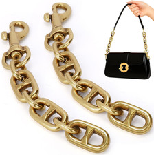 2Pcs Gold Purse Extender Chain,Metal Bag Extender Chains for Women,Short Purse S