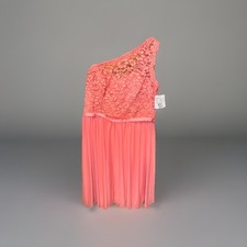 GREAT DEAL Davids bridal One shoulder Bridesmaid Dress Size 14 Bellini short