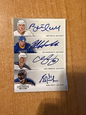 2013-14 Panini Contenders - Brett Hull / Pronger / Fuhr / Hawerchuk - Quad Auto