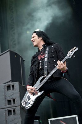 Bassist Todd Kerns of hard rock group The Conspirators performing- Old Photo