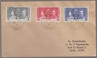 Cyprus 1937 FDC Coronation to Egypt - B'stamp Cairo