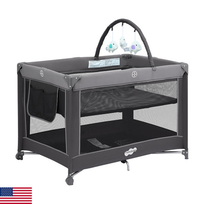 Pamo Babe Portable Playpen Foldable Playard Portable Crib For Baby And Toddlers