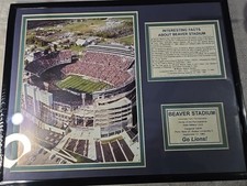 Vintage Penn State Beaver Stadium Wood Framed 20x17 , 3-Opening Photo Collage
