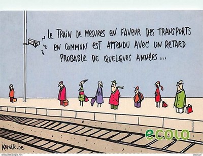 Postcard - Advertising - Green - The Greens - Free European Alliance - Ill