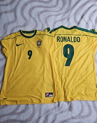 maillot de foot vintage Ronaldo Brésil 98 - Photo 1/4