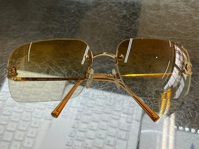 Authentic CHANEL Women's Sunglasses 4017-D Rimless Coco Mark