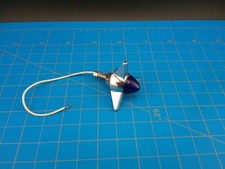 Chrome Rocket Bullet Blue Lens Indicator Light Universal Hot Rod Rat Rod Car