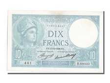 [#202622] Banknote, France, 10 Francs, 10 F 1916-1942   Minerve  , 1936, 1936-12