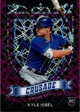2021 Panini Chronicles Crusade Purple Velocity #24 Kyle Isbel ROOKIE Royals (RC)