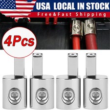 4PCS ILL Customz Offset Power and Ground 1/0 Gauge to 4 Gauge Amp Input Reducers
