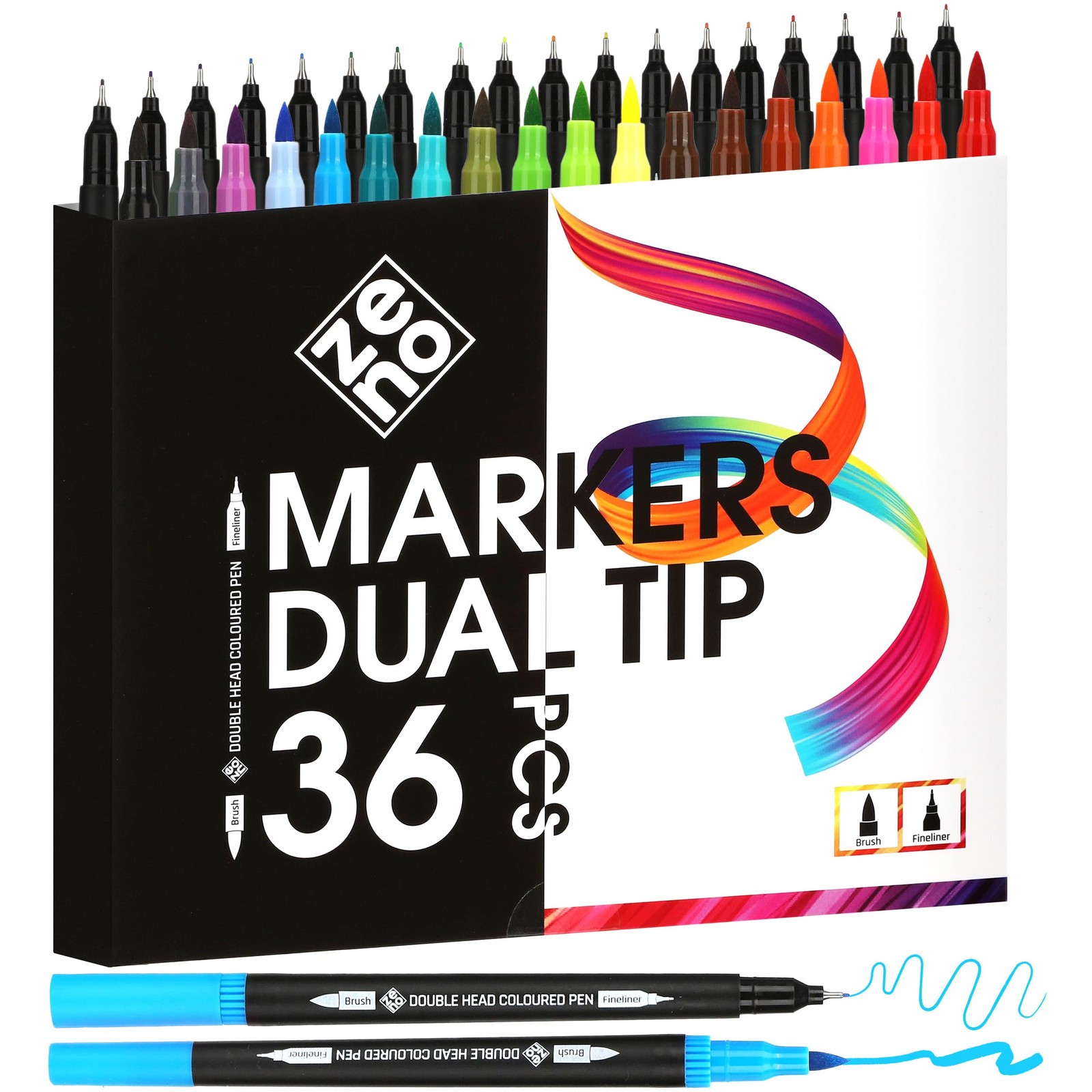 Set &acirc;&euro;&ldquo; No-bleed Coloring Markers For Adults - Art Pens