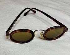 Georgio Armani GA 631 Tortoise and Gold Vintage Sunglasses Classic Oval Frames