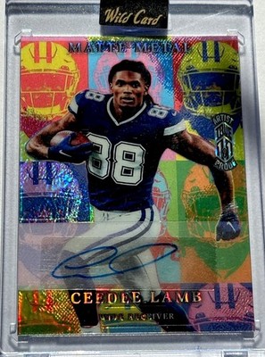 Ceedee Lamb Auto True 1/1 Artist Proof Case Hit Dallas Cowboys