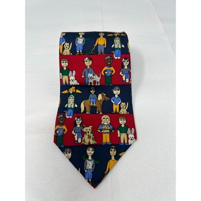 Save the Children Novelty Silk Tie  Everybody Needs a Friend  Youth Art