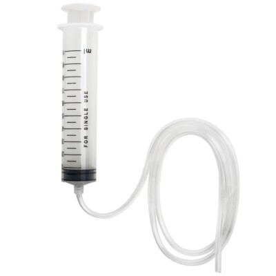 100ML Large Plastic Syringe with Tube Tubing For Hydroponics Lab Medical