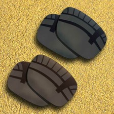 2 Pairs Lenses Replacement for-Oakley Holbrook Mix Polarized-Black Copper Brown
