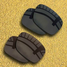 2 Pairs Lenses Replacement for-Oakley Holbrook Mix Polarized-Black&Copper Brown