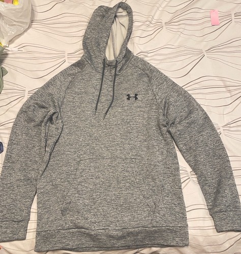 Under Armour Herren S Fleece Twist Hoodie Langarm lockerer Pullover grau