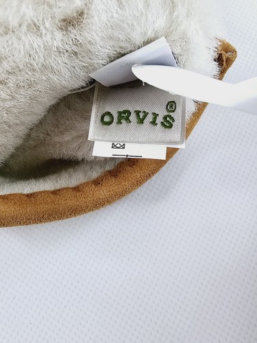 Orvis Shearling Lined Women's Size Medium Brown Suede Leather Gloves Made In USA - Picture 7 of 9