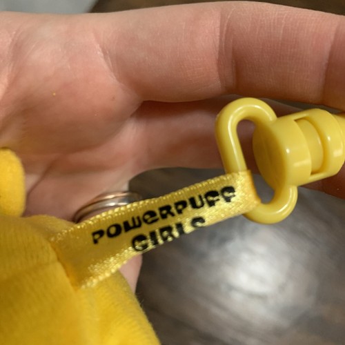 Powerpuff Girls BUBBLES plush Teachers Pet Backpack clip Head 2001 Scholastic - Picture 4 of 5