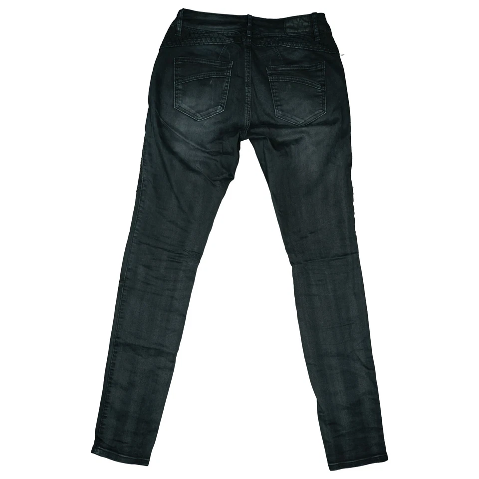 Blue Monkey Stretch Jeans Hose Slim low Rise Skinny 32 XXS W25 L32 used schwarz - Bild 3 von 4