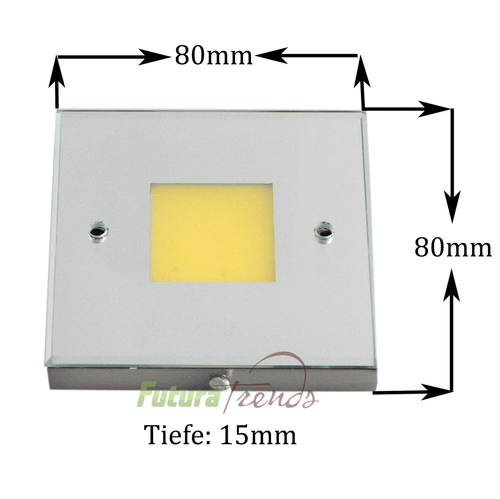 Led COB Aufbau-, Unterbauleuchte, Möbelleuchte, Küchenunterbauleuchte 5,5W SET - Bild 3 von 4