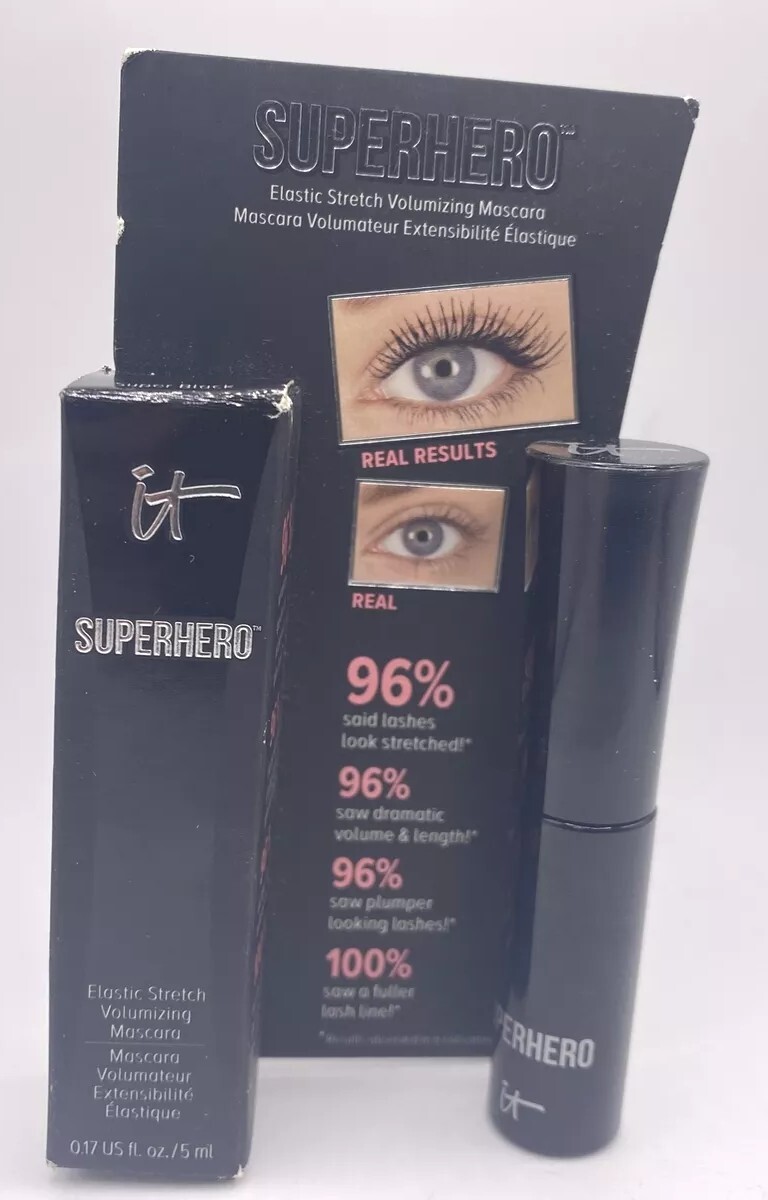 IT Cosmetics Superhero Elastic Stretch Volumizing Mascara - Super Black 5ml. A03